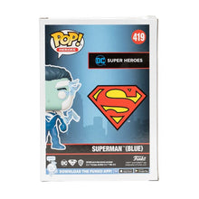 Load image into Gallery viewer, Superman Blue Pop! Vinyl Figure 2021 Convention Exclusive