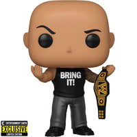 WWE The Rock with Championship Belt Funko Pop! Vinyl Figure #91 - Entertainment Earth Exclusive