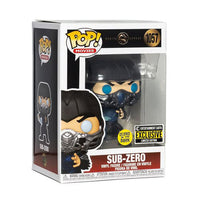 Funko Pop! Mortal Combat: Sub-Zero Glow in the Dark Vinyl Figure #1057 - Entertainment Earth Exclusive + Protector