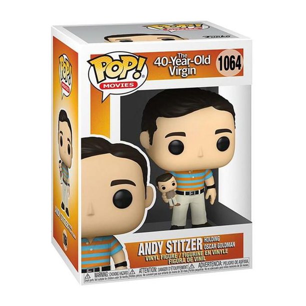 Funko POP! Movies: 40 Year Old Virgin - Andy holding Oscar