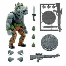 Load image into Gallery viewer, Super 7 TMNT Ultimates Rocksteady 7&quot; Figure